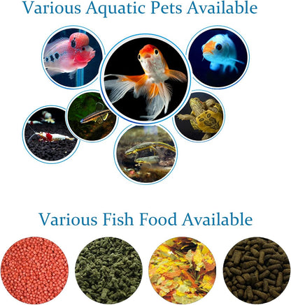 Automatic Fish Feeder Aquarium Fish Food Dispenser Tank Feeder Holiday Wifi Controlled Remote Intelligent Timer Fish Feeder Large Capacity for 165Ml-175Ml
