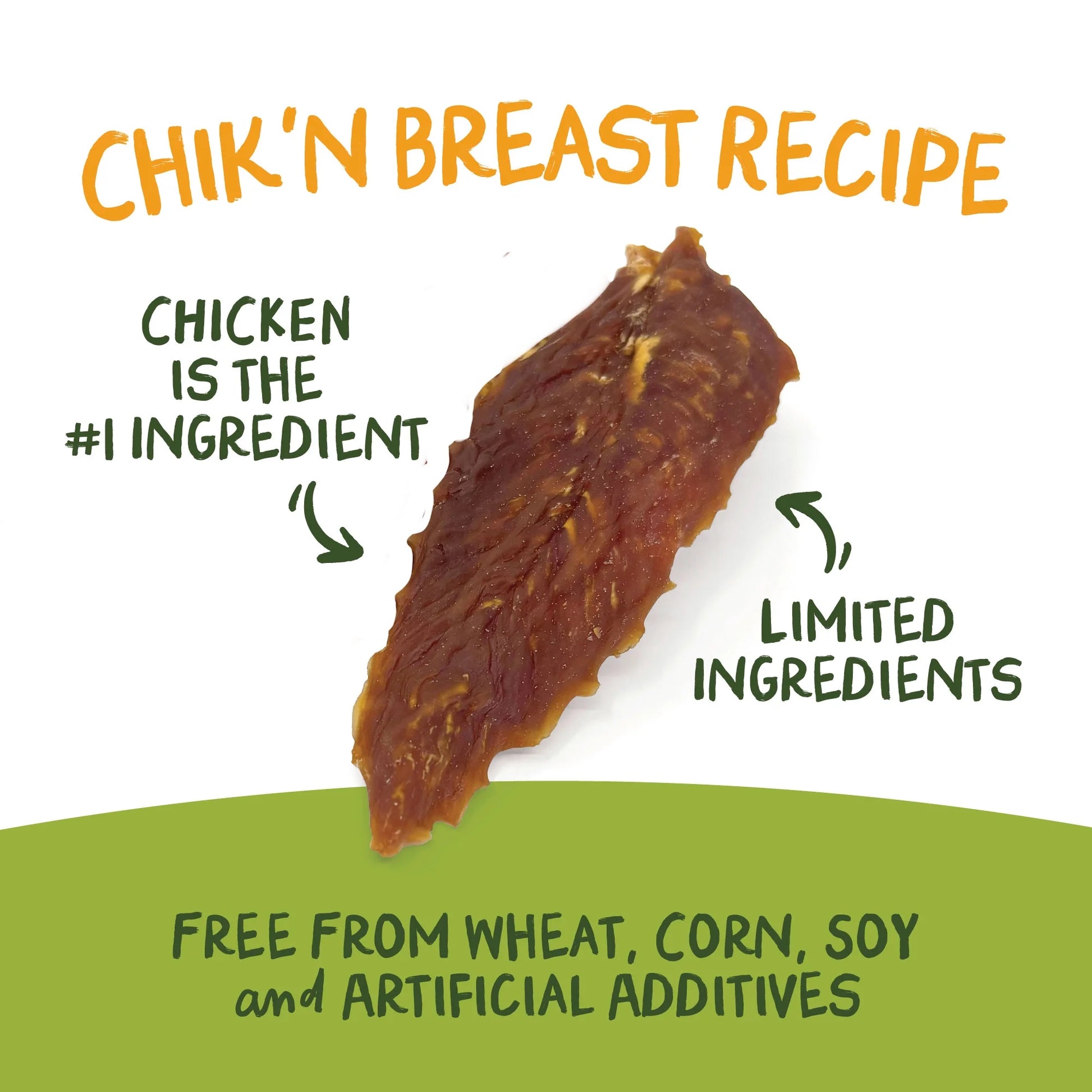 Chik 'N Breast Jerky Treats - Naturally Delicious Chicken Dog Treats, 2 Pound