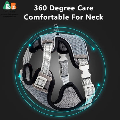 Cat Harness and Leash for Walking, Small Cat Harness Escape Proof Cat Harness Large, Adjustable Cat Harness Reflective