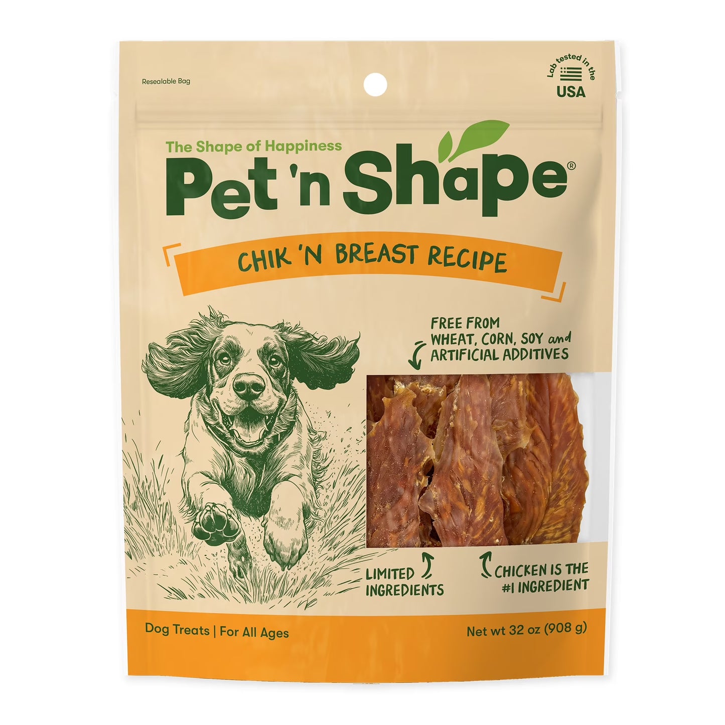 Chik 'N Breast Jerky Treats - Naturally Delicious Chicken Dog Treats, 2 Pound